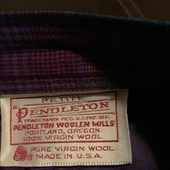 Pendleton Plaid Wool Skirt size 12P - Picture 2 of 4